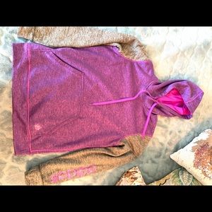 Adidas Women’s Pullover Hoodie Purple/ Gray Medium